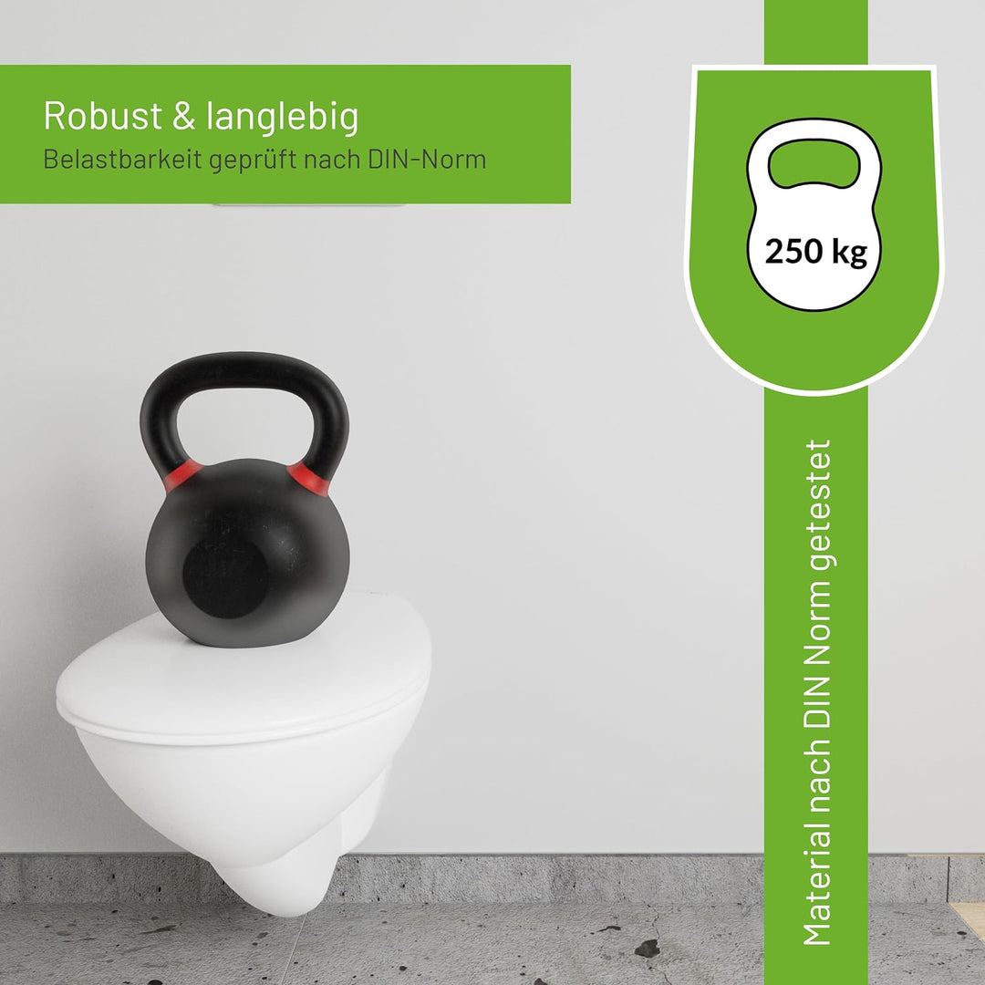 LUVETT® Recycling WC-Sitz R700 Öko oval mit Absenkautomatik, Abnahmefunktion und 3 Montage-Varianten