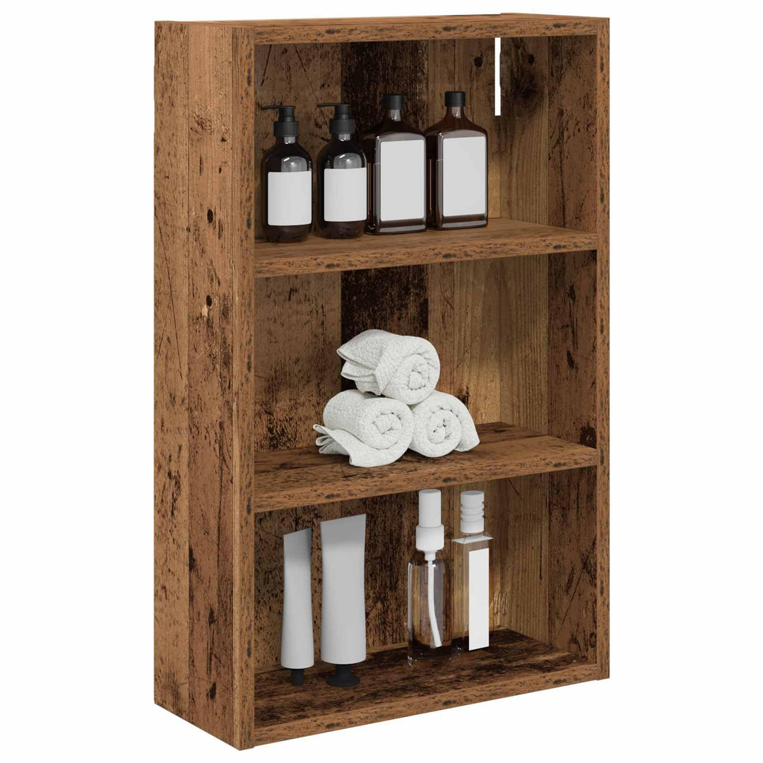 vidaXL Badezimmer-Wandschrank Altholz 40 x 16 x 62,5 cm Holzwerkstoff, Altholz 40 x 16 x 62,5 cm