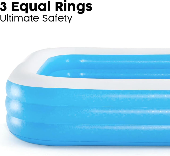 Bestway Family Pool Deluxe, aufblasbares Kinder-Planschbecken 305 x 183 x 56 cm, 305 x 183 x 56 cm