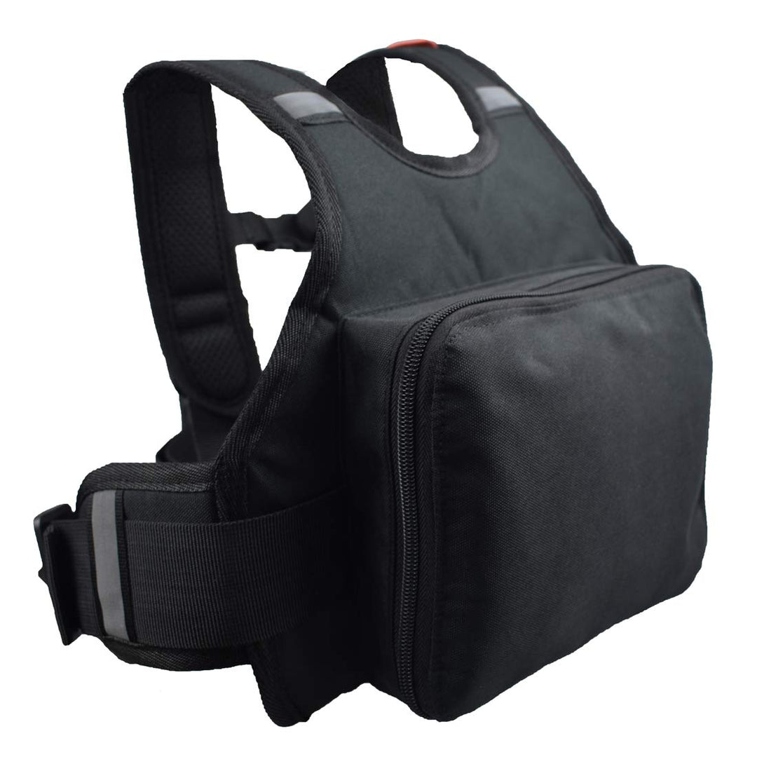 Madbike Motorrad-Sicherheitsgurt für Kinder, reflektierend und faltbar, Schwarz