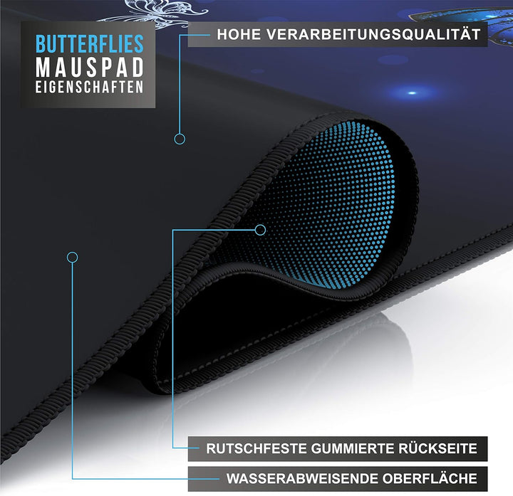 CSL - XXL Speed Gaming Mauspad Titanwolf 900 x 400mm - XXL Mousepad - Tischunterlage Large Size - ve