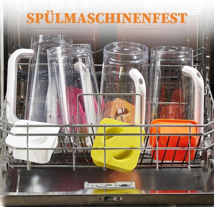 CURTA krug 2liter gefäss mit deckel Wasserkrug Mit Deckel Mit Griff mit Skala, Für kühlschrank, Tee,