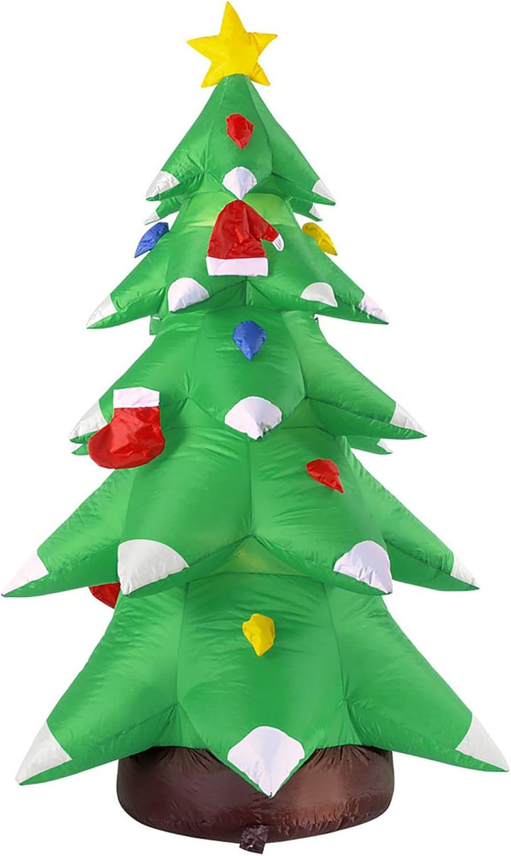 Widmann 7506T - Aufblasbarer leuchtender Weihnachtsbaum mit integriertem Gebläse, 183 cm, Dekoration