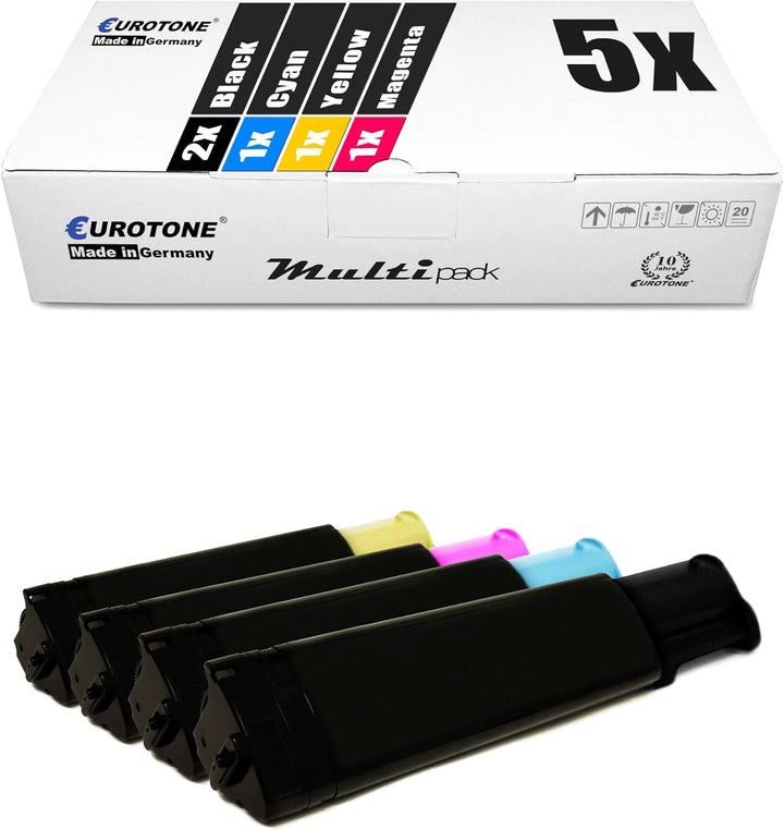 Eurotone Toner mit 50% mehr Leistung für Epson Aculaser C1100 C11X N NF NFC ersetzen Epson 2X Black