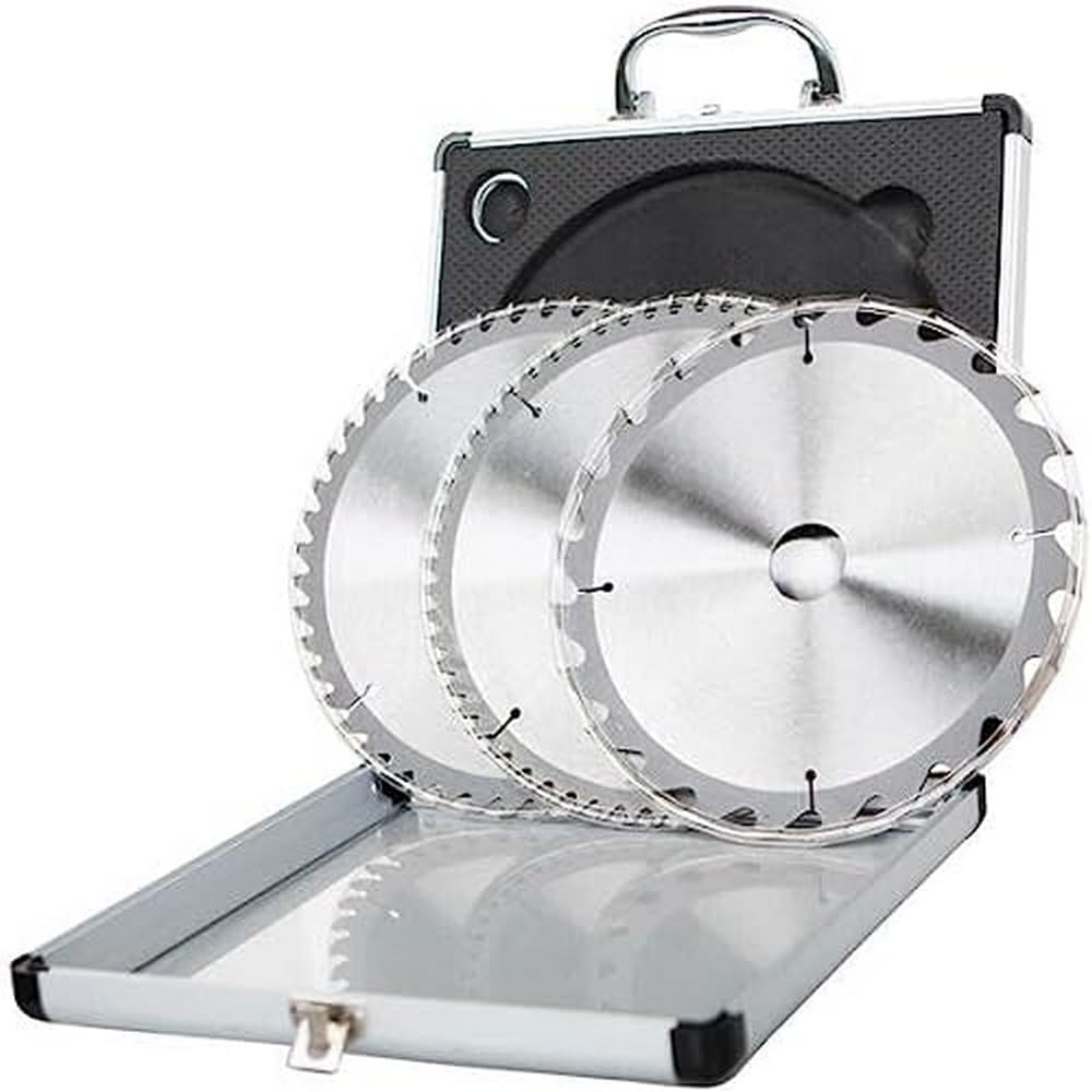 Scheppach Sägeblatt Set 3 teilig | für Tischkreissäge HS80 & Tauchsäge PL75 | ideal für MDF-Paletten