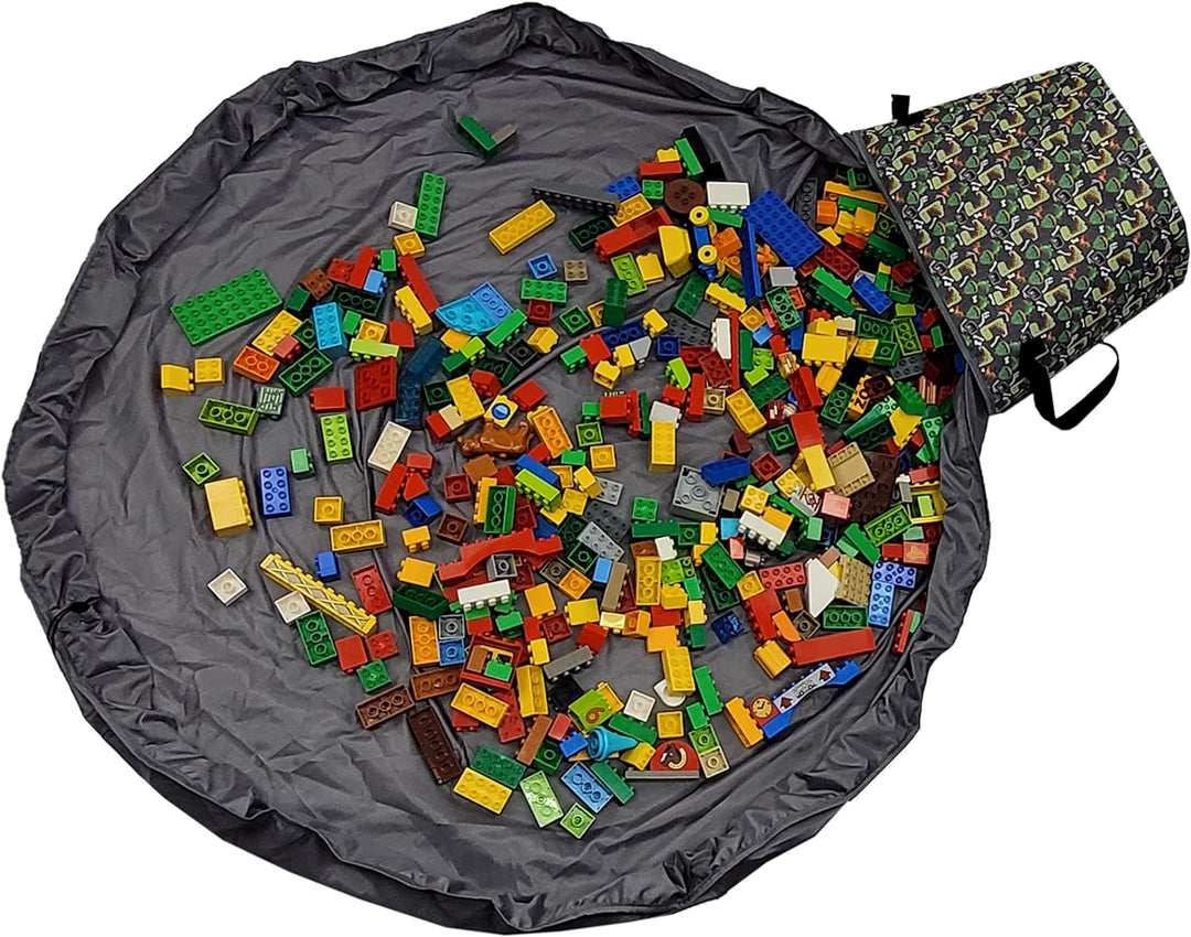 BAMBINIWELT Kinder Aufräumsack Spieldecke Spielzeug-Tasche Aufbewahrung-Beutel Spielzeugaufbewahrung