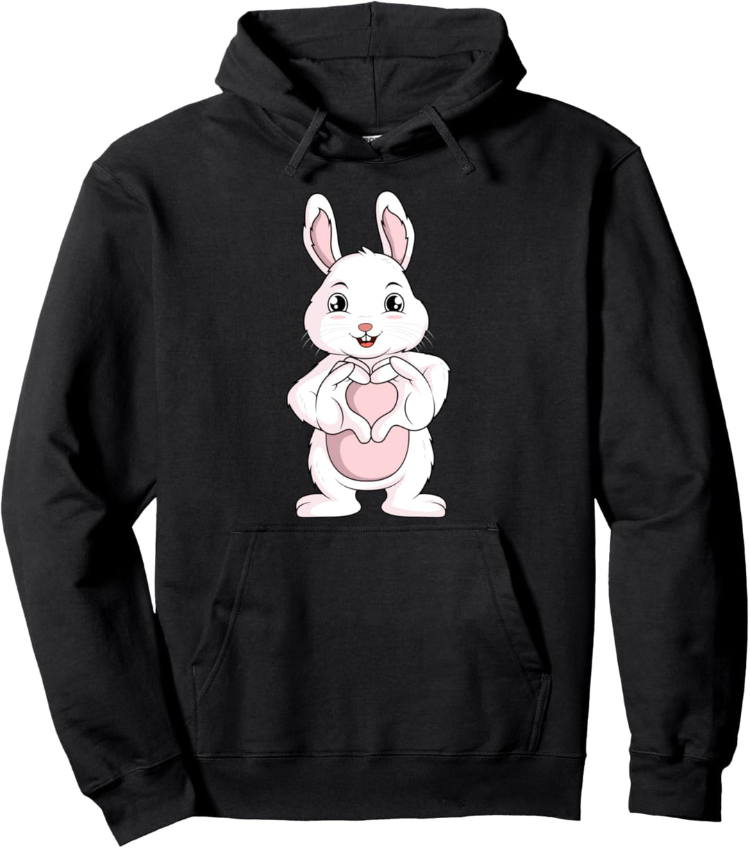 Hasen Liebe Hase Kaninchen Mädchen Kinder Damen Pullover Hoodie