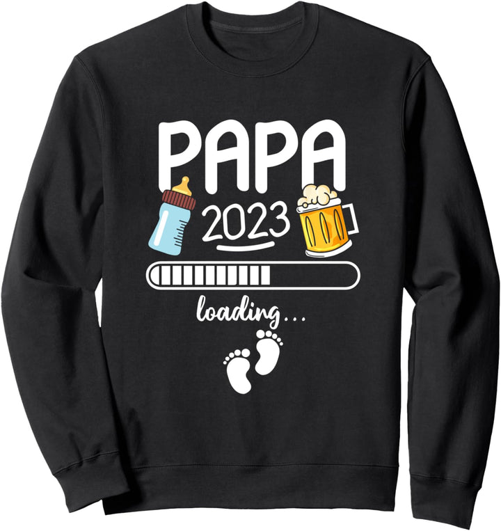 Werdende Papa Geschenk für werdende Vater Papa 2023 Loading Sweatshirt