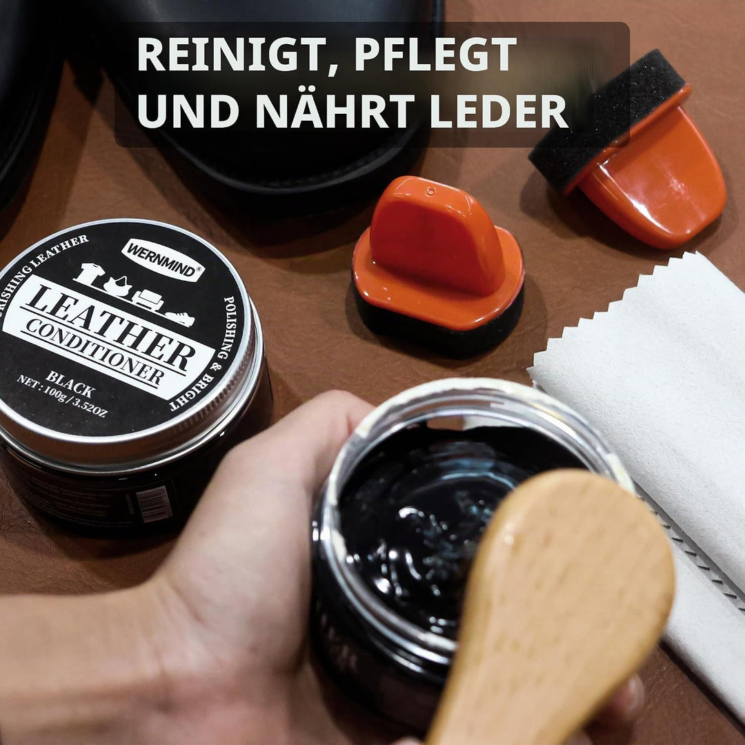 Schwarze Neutral Schuhcreme Lederpflegemittel Pflegt und regeneriert Schuhputzset Reiniger Couch Sti