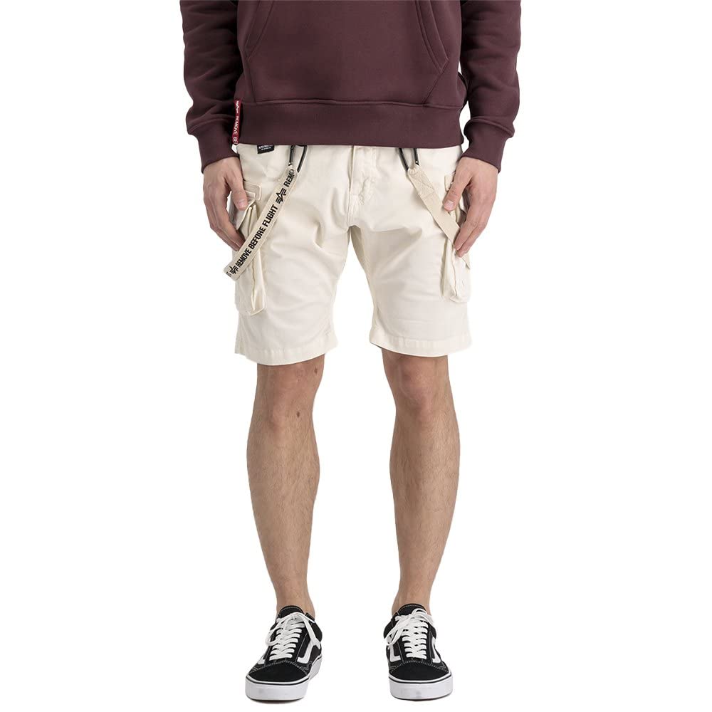 Alpha Industries Herren Cargos Alpha Industries Utility Short Short für Herren 29 Jet Stream White,