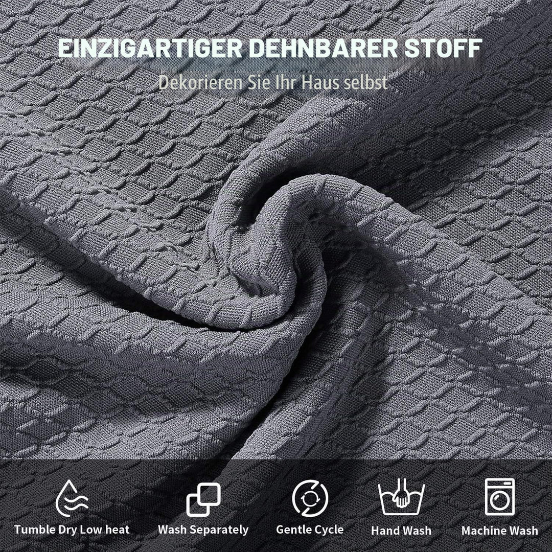 Homaxy Stretch Spandex Jacquard Esszimmerstuhl Sitzbezüge, herausnehmbarer waschbarer Anti-Staub Ess