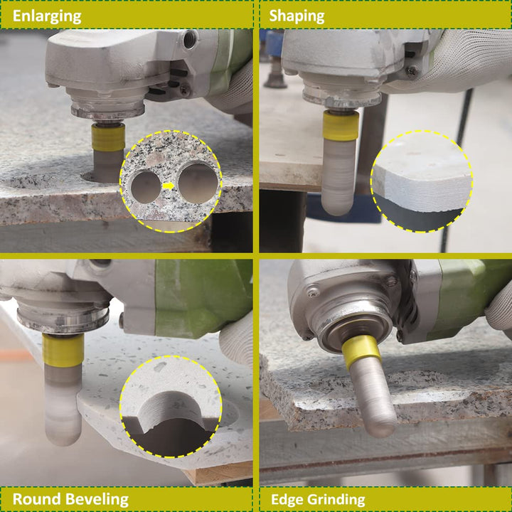 Diamant Fingerfräser 35mm SANLEETEK Vergrössern Schleifen Formgebung Trimmen Vorhandener Löcher in F