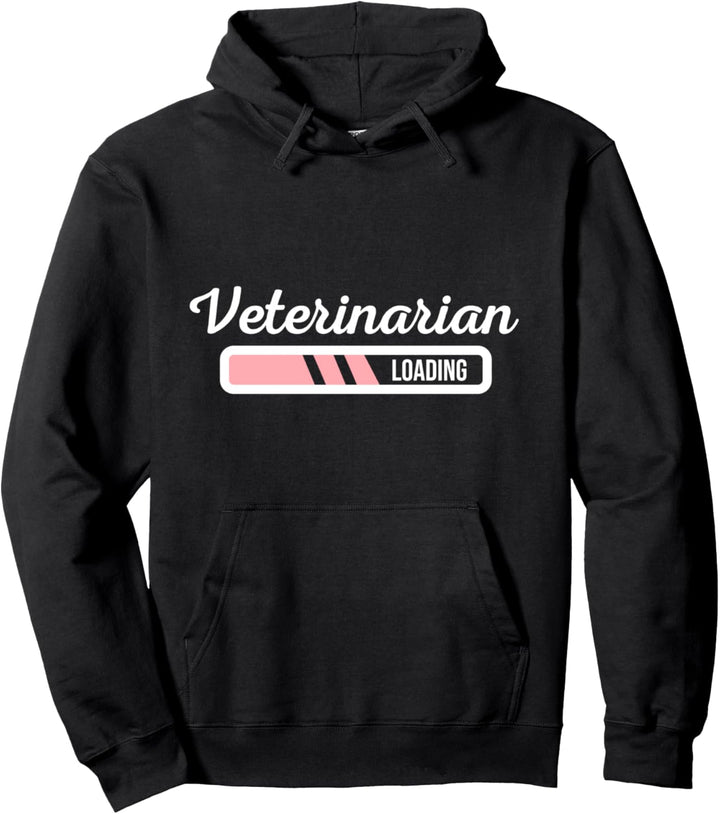 Veterinarian Loading, Future Vet Tech Veterinary Outfit Pullover Hoodie