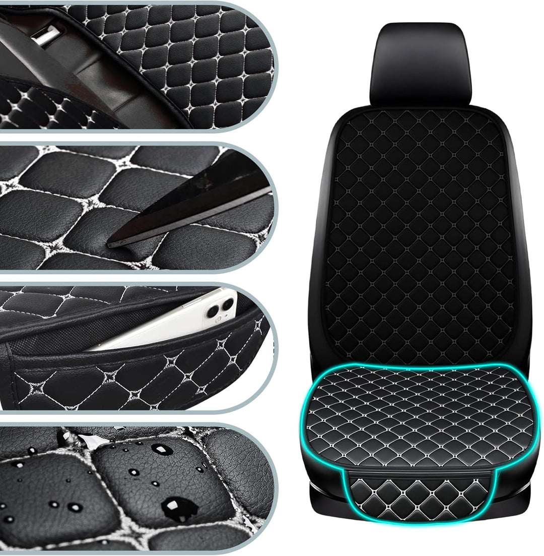 Sitzauflage Auto, 2 Stück Sitzkissen Auto Vordersitze, Stilvolle Car Seat Cover Vordersitze, wasserd