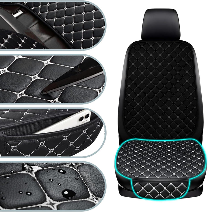 Sitzauflage Auto, 2 Stück Sitzkissen Auto Vordersitze, Stilvolle Car Seat Cover Vordersitze, wasserd