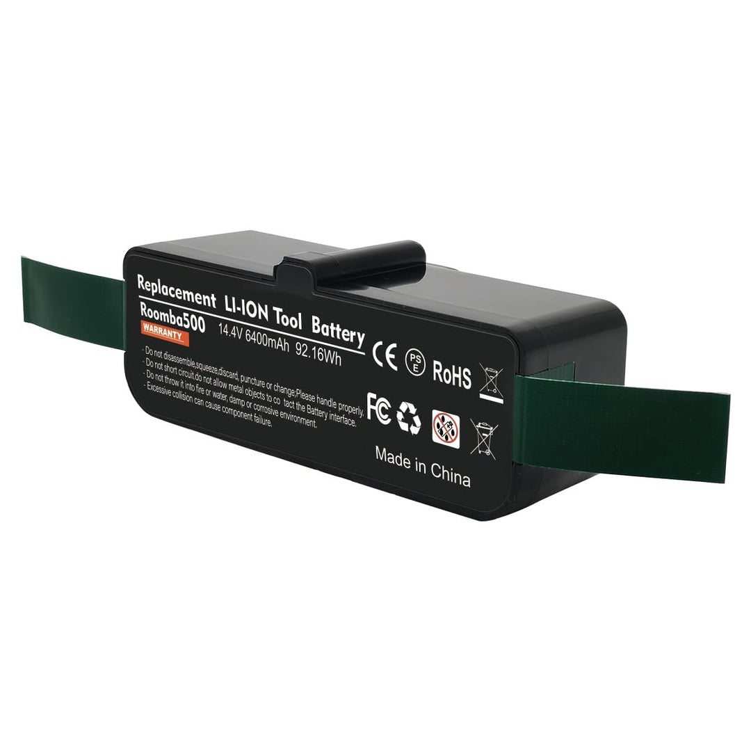 14,4V 6400mAh Akku für iRobot Roomba Ersatzakku für Roomba Li-Ion akku für iRobot Roomba 500 600 700