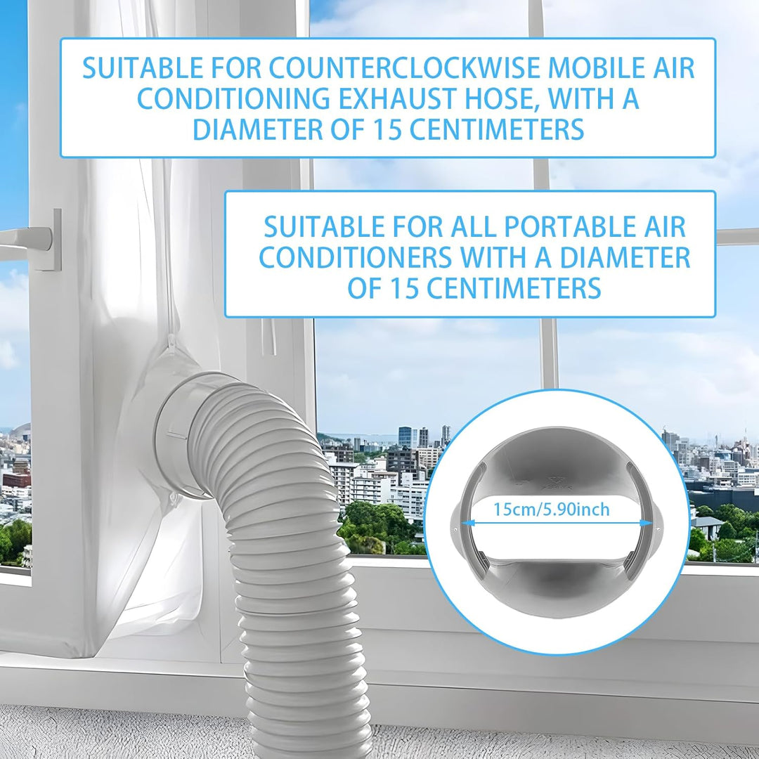 Klimagerät Fensteradapter, Mobile Klimaanlage Fensteradapter, Abluftschlauch-Kit, Fenster Adapter, K