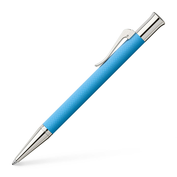 Graf von Faber-Castell 145265 Drehkugelschreiber Guilloche Gulf Blau, Gulf Blau