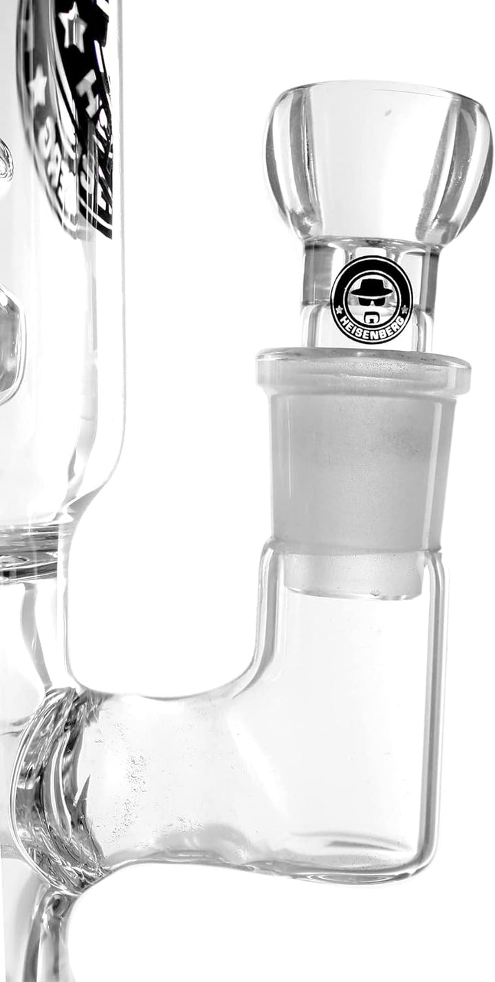 Heisenberg FORGE TWO stemless Glasbong, 18.8mm Schliff, mit Showerhead und Ufo Perkolator