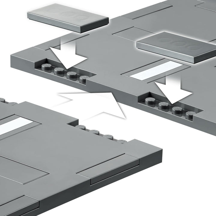 LEGO 60304 City Strassenkreuzung mit Ampeln, Bauset mit im Dunkeln leuchtenden Steinen & 60205 City