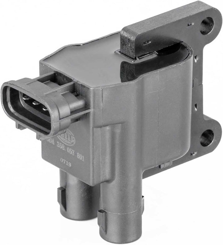 HELLA 5DA 358 057-801 Zündspule - 4-polig - Doppelzündspule - geschraubt