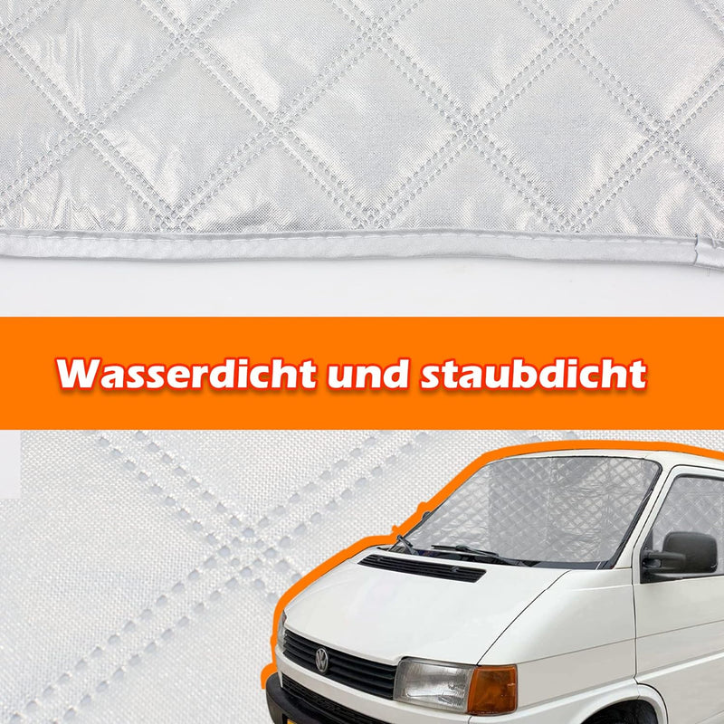 MaxEarn Thermomatte Fahrerhaus passend für VW T5 & T6(ab 2003), Luxus Interne Auto Sonnenblende Fron