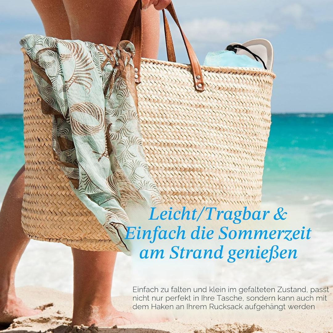 200X200cm Stranddecke Sandfrei Strandmatte Picknickdecke Sandfeste Sanddecke Sandmatte Strandtuch Pi