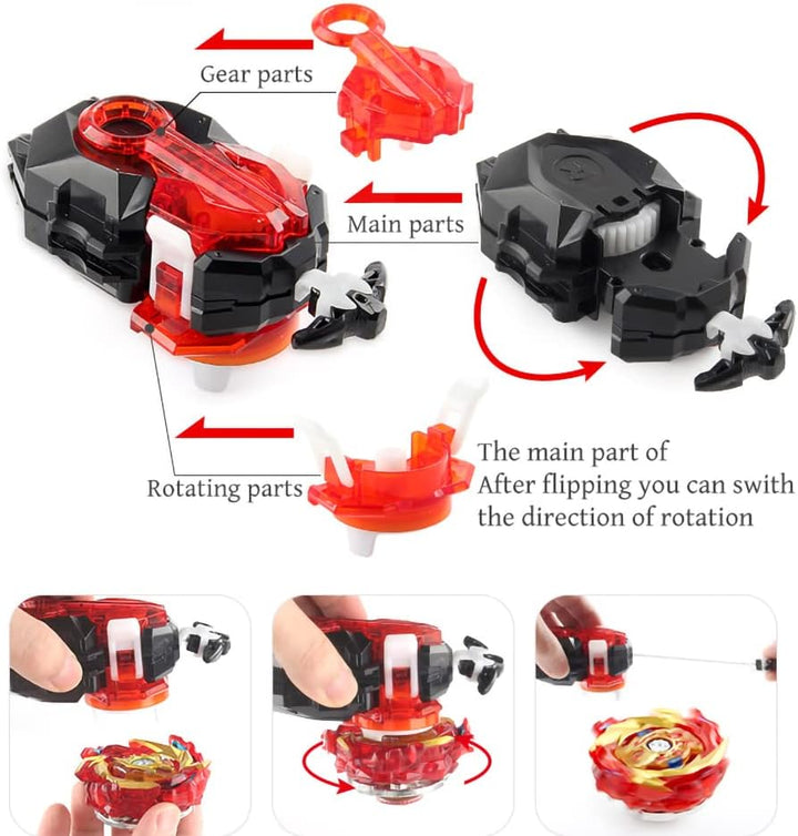 Gyros Kreisel Set, 4D Kampfkreisel Modell Speed Kreisel Mit Für Weihnachten, Geburtstag - 8 X Tops +
