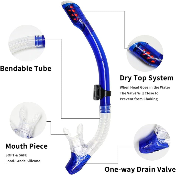 EnzoDate optische Tauchen Gear Kit Myopie Schnorchel Set, unterschiedlichen Stärke für jedes Auge ku