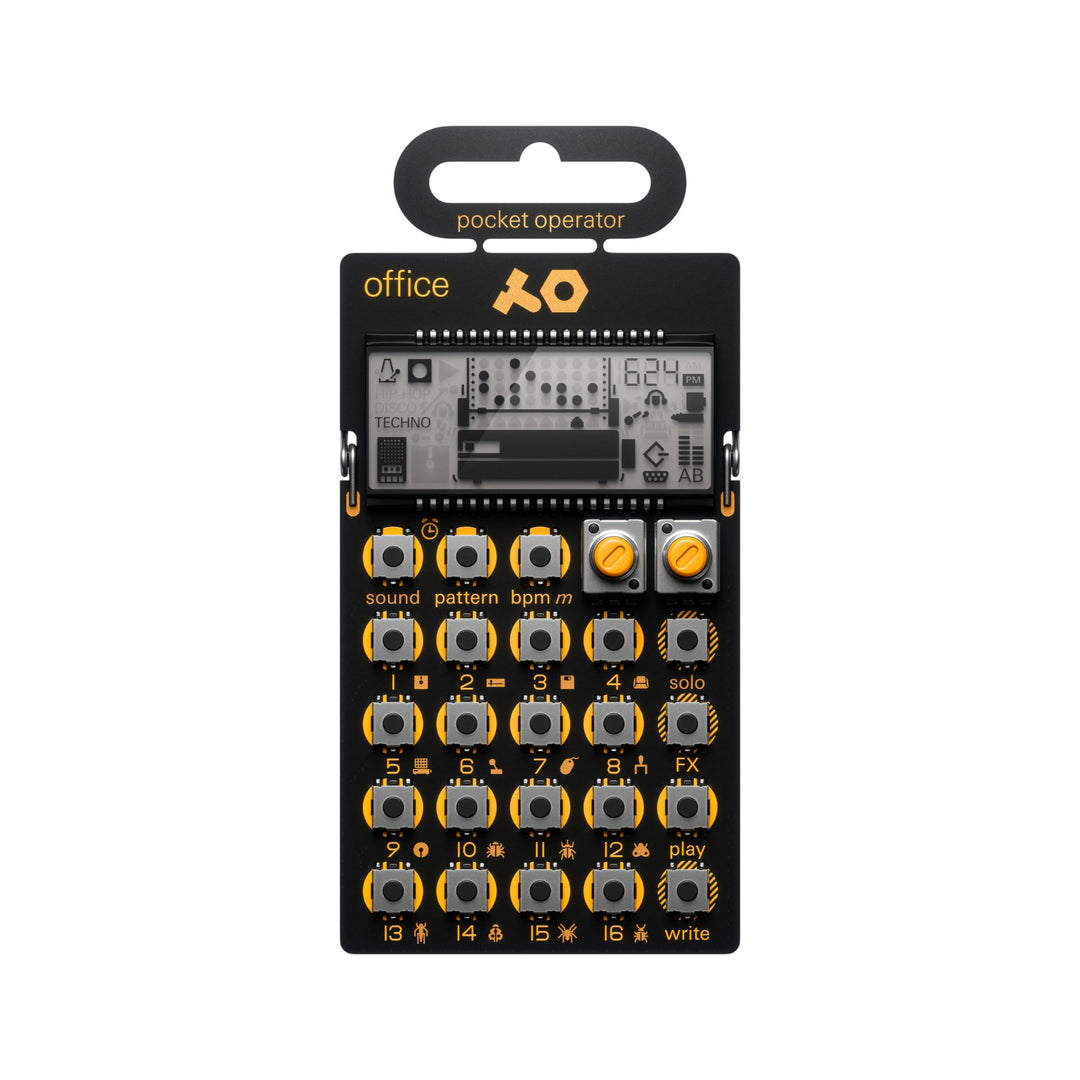 Teenage Engineering PO-24 office Noise Percussion Drumcomputer und Sequencer (Pocket Operator mit 16