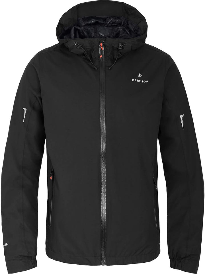 Bergson Herren Regenjacke EGGEN - Wanderjacke - Fahrradjacke - Outdoorjacke - wasserdicht - winddich