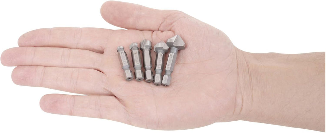 STIER Kegelsenker Set 5-teilig Bit-Schaft 1/4" 5-tlg, 5-tlg