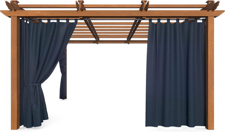 HOME DEKO Terrassenvorhang, Wasserdichter Gartenvorhang für Terrasse, Balkon, Pergola & Pavillon, Sc