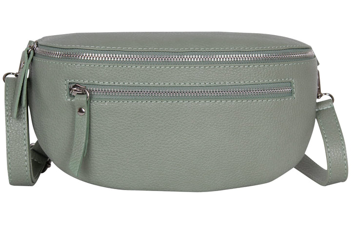 AmbraModa GLX2 - Damen Herren Unisex kleine Hüfttasche Gürteltasche Bauchtasche Umhängetasche aus Ec