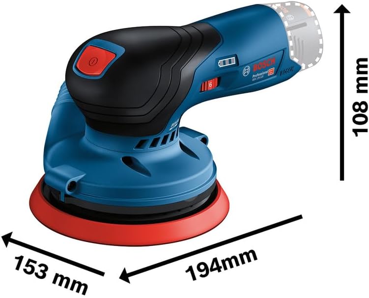 Bosch Professional 12V System Akku Exzenterschleifer GEX 12V-125 (inkl. Schleifteller (125 mm), 1x S