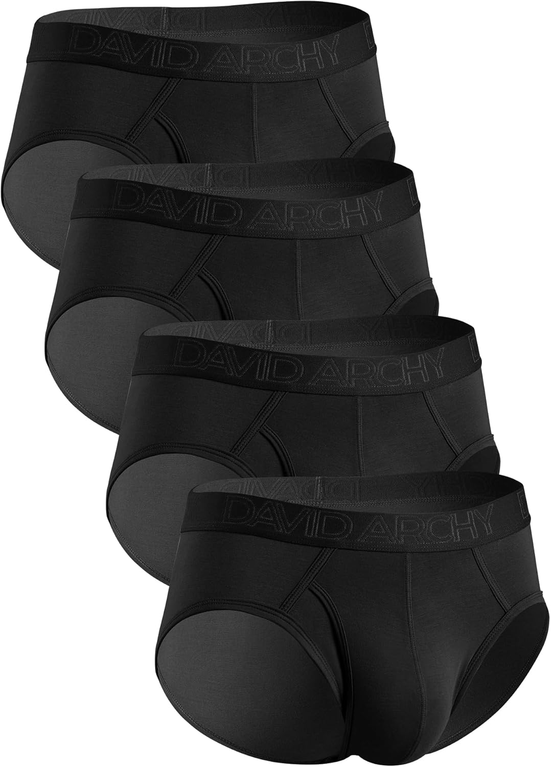 DAVID ARCHY Herren Slips Mehrpack Unterwäsche 4-Wege-Stretch Unterhosen Slip Ultraweich Atmungsaktiv