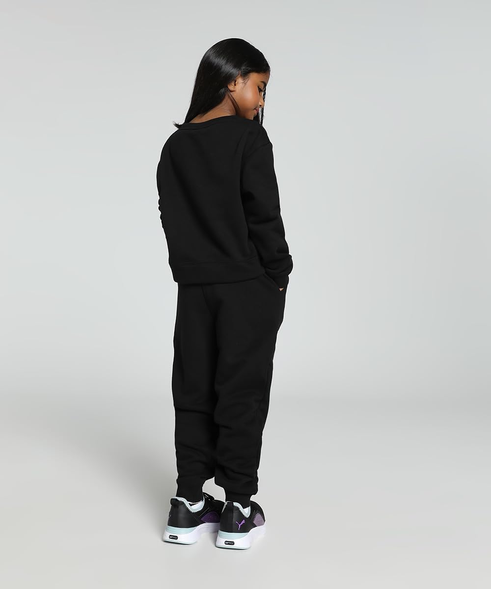 PUMA Mädchen Loungewear Suit Fl G Trainingsanzug 104 Puma Schwarz, 104 Puma Schwarz