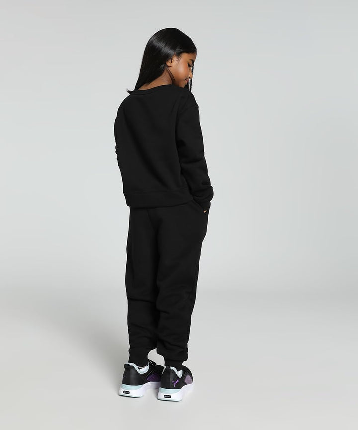PUMA Mädchen Loungewear Suit Fl G Trainingsanzug 104 Puma Schwarz, 104 Puma Schwarz