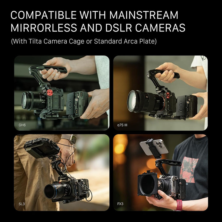 Tilta Verstellbarer ARCA-Empfänger für Mini PD V-Mount-Akkuplatte - Schwarz TA-BTP4-AR-B Nur ARCA-Em