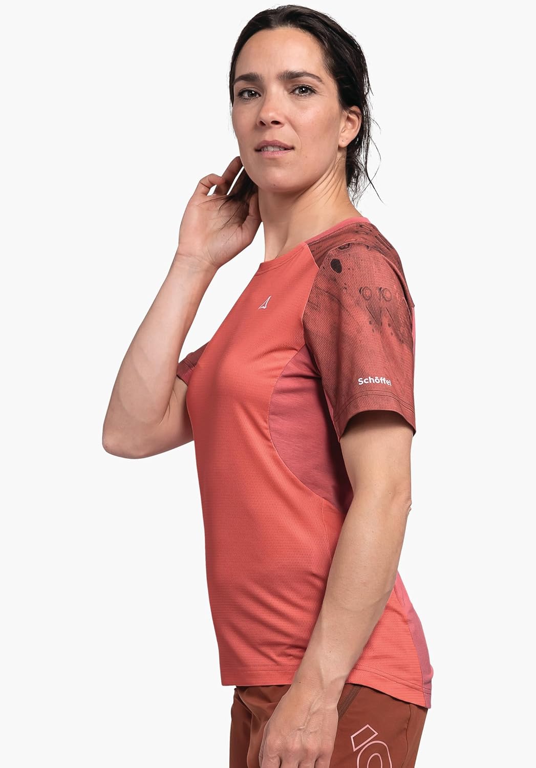 Schöffel Damen Shirt Valbella L, atmungsaktives Radtrikot, schnell trocknendes Funktionsshirt mit 4-