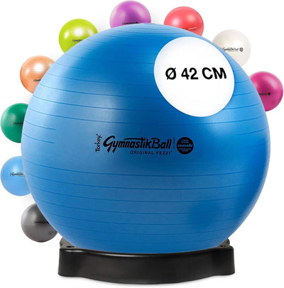 Pezzi Original Gymnastikball MAXAFE Ø 42 cm bis 75 cm inkl. Ballschale bis 400 kg belastbar Training