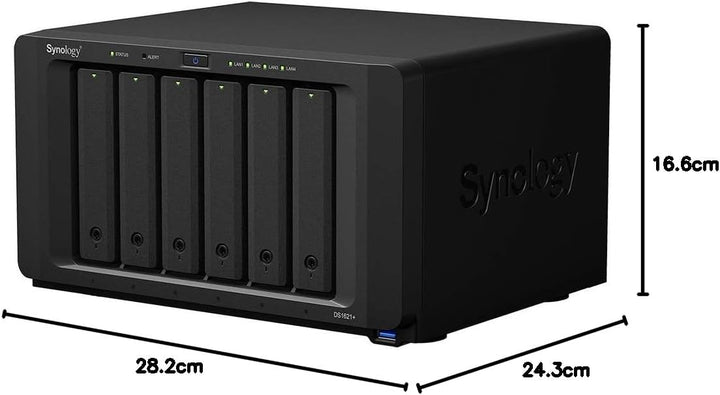 Synology DS1621+ 6-Bay 24TB Bundle mit 6X 4TB WD Red Plus