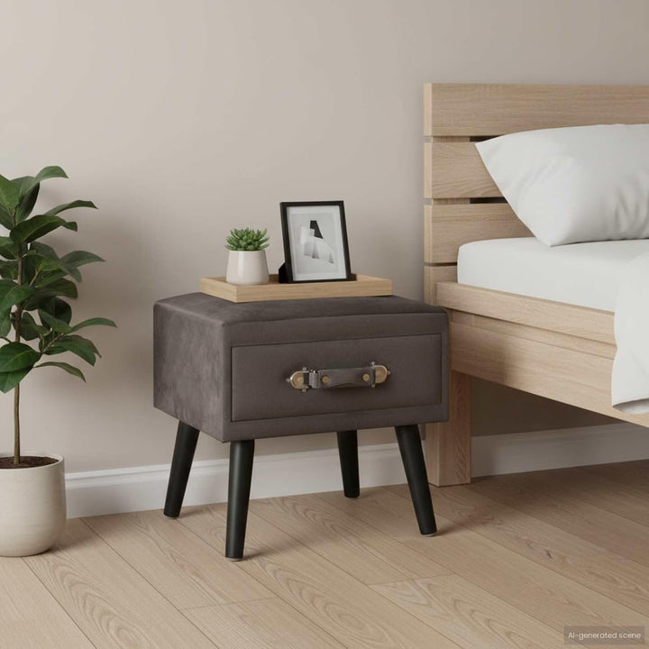 vidaXL Nachttisch mit 1 Schublade Nachtschrank Nachtkonsole Nachtkommode Schlafzimmer Kommode Schran