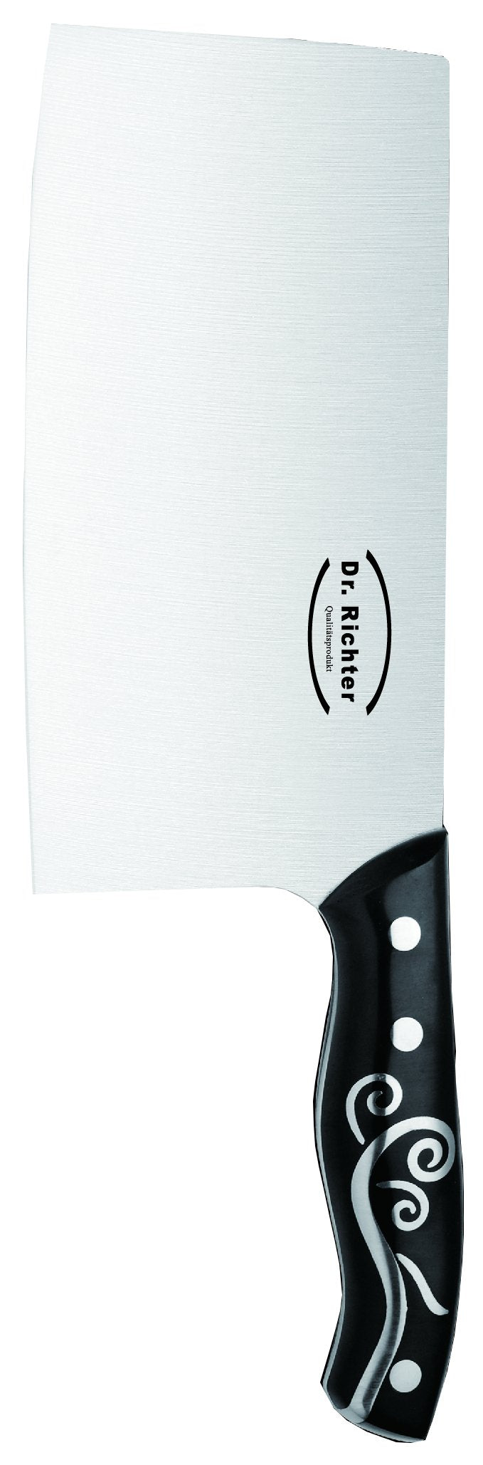 Chinesisches Kochmesser/Hackmesser - Qualitätsprodukt von Dr. Richter (Klingenlänge: 17,5 cm, Edelst