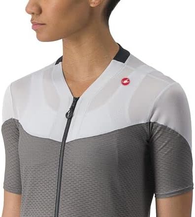 CASTELLI Damen Gradient Color Block Jersey T-Shirt M Gunmetalgrau/Silbergrau, M Gunmetalgrau/Silberg