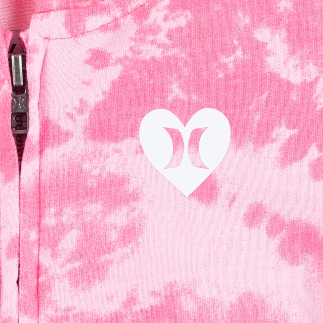 Hurley Mädchen Hrlg French Terry Short Set Set Sweatshirt + Shorts 4 Jahre rosa (Hyper Pink), 4 Jahr