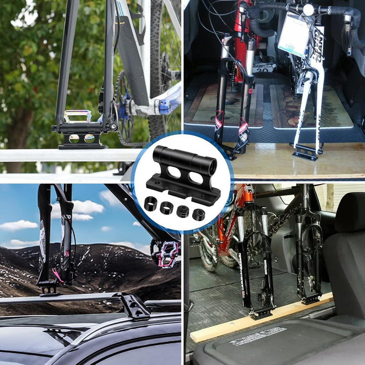 peiyee 2 Stück Gabelhalterung Fahrrad, Auto Fahrrad Dachträger Gabelhalterung, Fahrrads Gabelträger