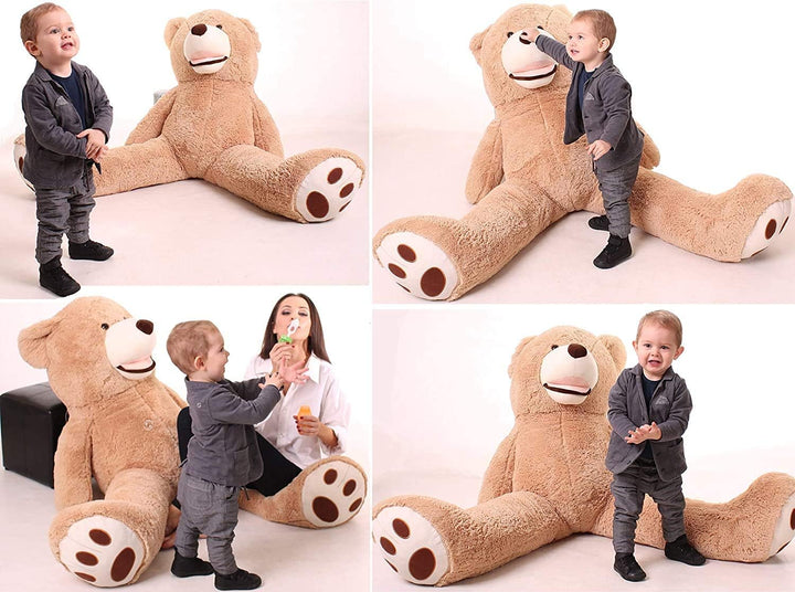 Riesiger Teddybär 130 cm – Teddy Bear 51 Zoll – Kinder Spielzeug Teddybär Braun – grosser Plüschbär