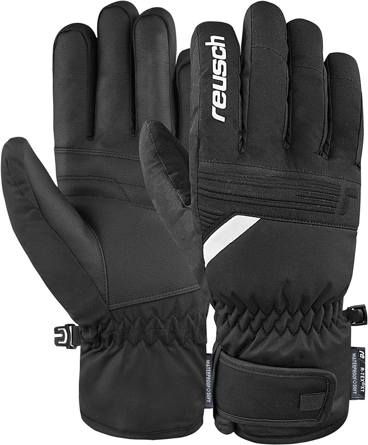 Reusch Herren Baldo R-tex Xt Atmungsaktiv Kurzer Abschluss Winter-Handschuhe 6.5 7701 Black/White, 6