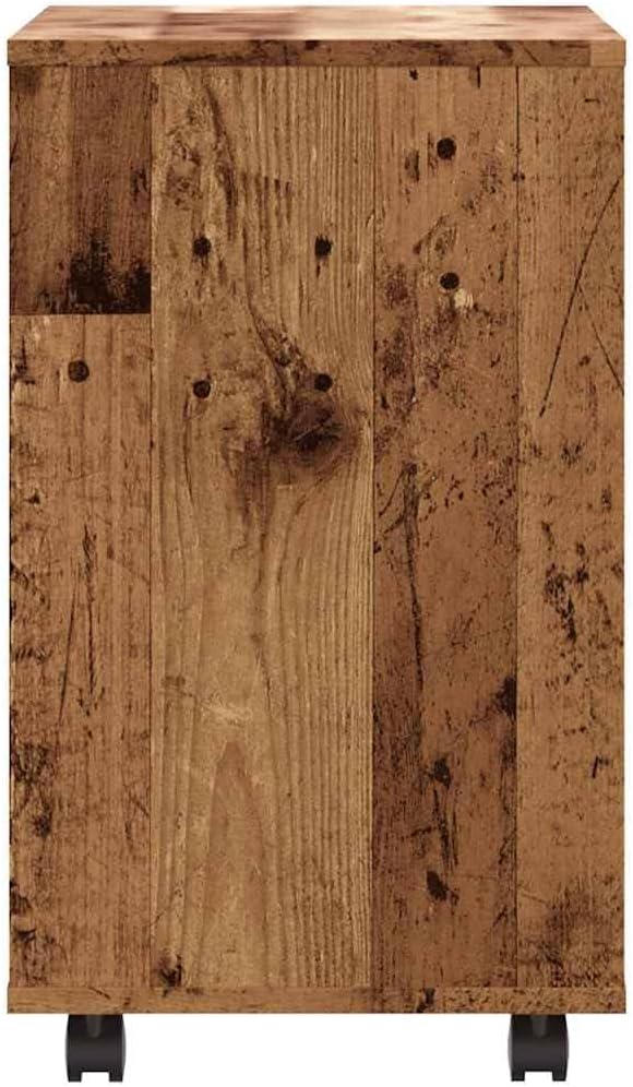 vidaXL Beistelltisch Altholz-Optik 70x35x55 cm Holzwerkstoff, Ablagetisch, Sofatisch, Lampentisch, A